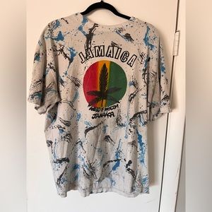 Jamaica pant splattered t shirt